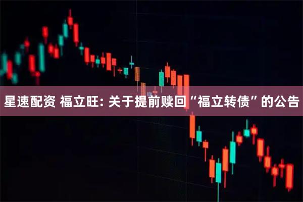 星速配资 福立旺: 关于提前赎回“福立转债”的公告
