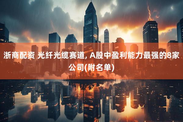 浙商配资 光纤光缆赛道, A股中盈利能力最强的8家公司(附名单)